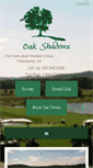 Mobile Screenshot of oakshadowsgolf.com